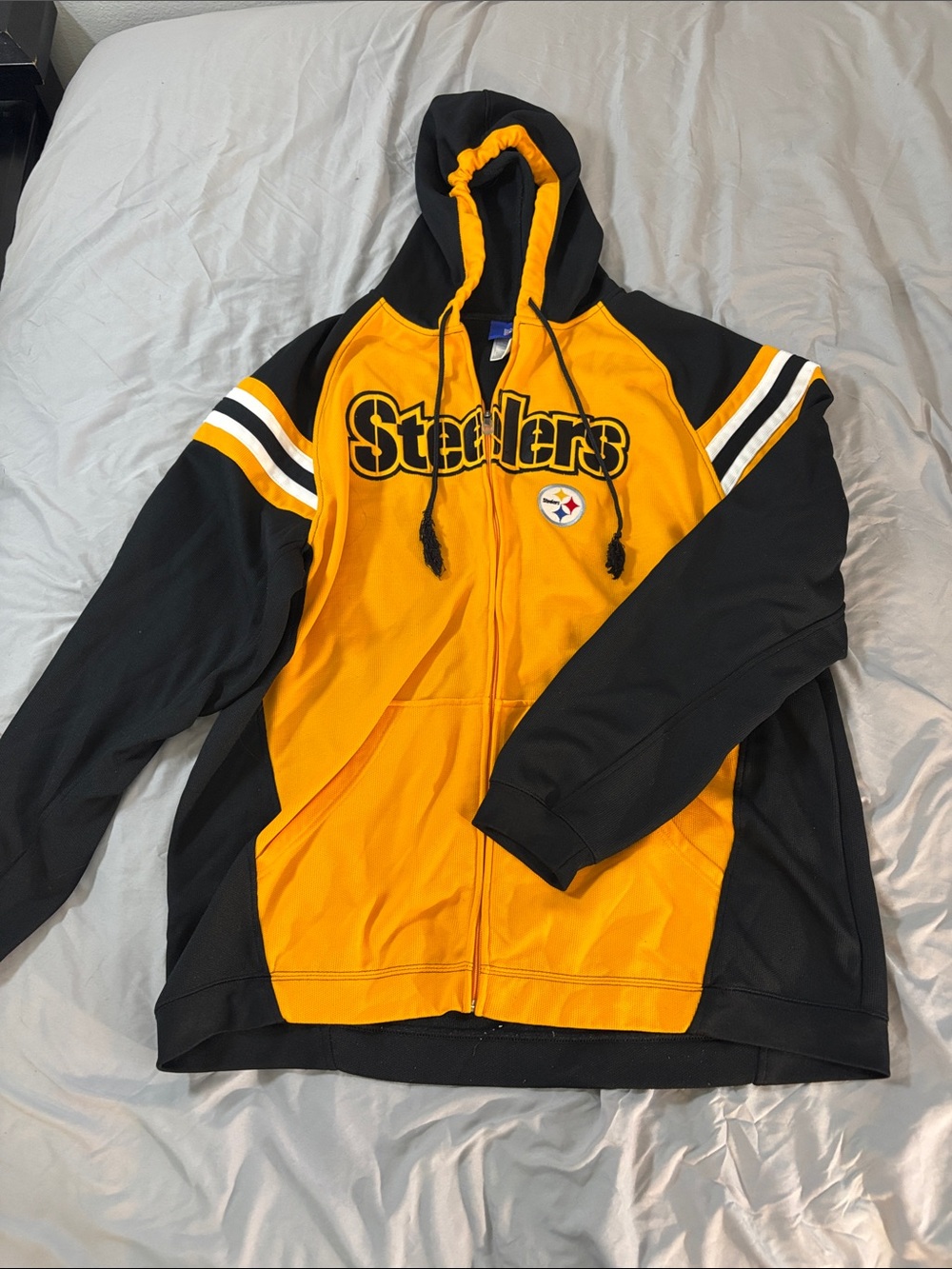 Pittsburgh Steelers Black & Gold Full-Zip Hoodie